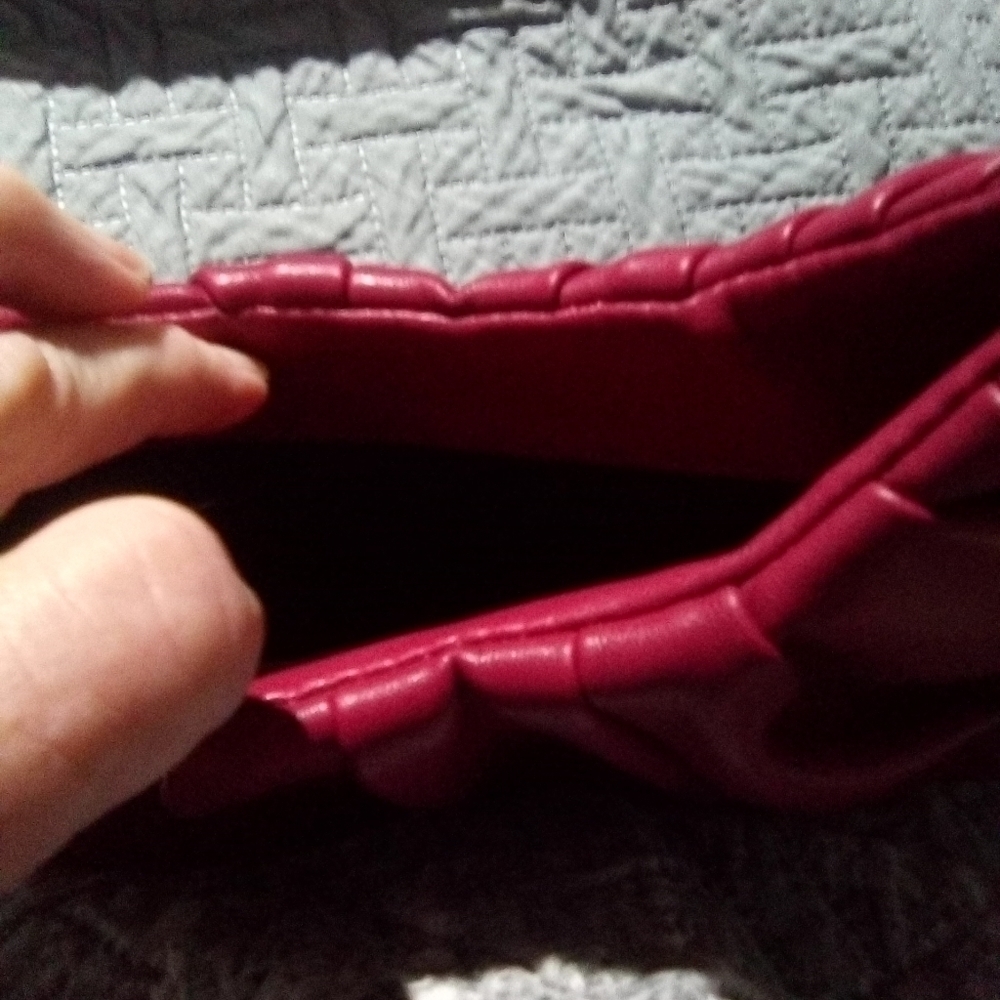 Must haves NWT smaller burgundy purse. - Picture 2 of 3